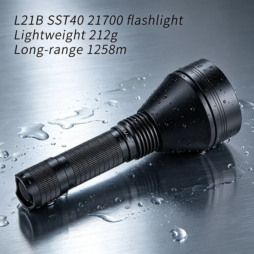 Powerful Convoy Flashlight LED LUMINUS SST40 2000lm Super Bright Torch 21700 Battery for Outdoor Camping Hiking Emergency view 5