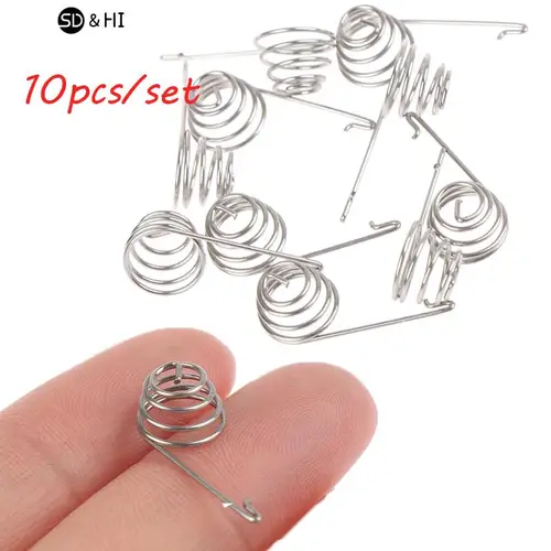 Imagen 1 del producto 5 pares/10 Uds para xbox 360 reemplazo controlador inalámbrico batería resortes plata