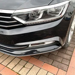 Auto światło przeciwmgielne przedniego zderzaka nóż powietrzny wykończenia dla Volkswagen VW Passat B8 2016 2017 2018 2019 samochodów stylizacji akcesoria do modyfikacji