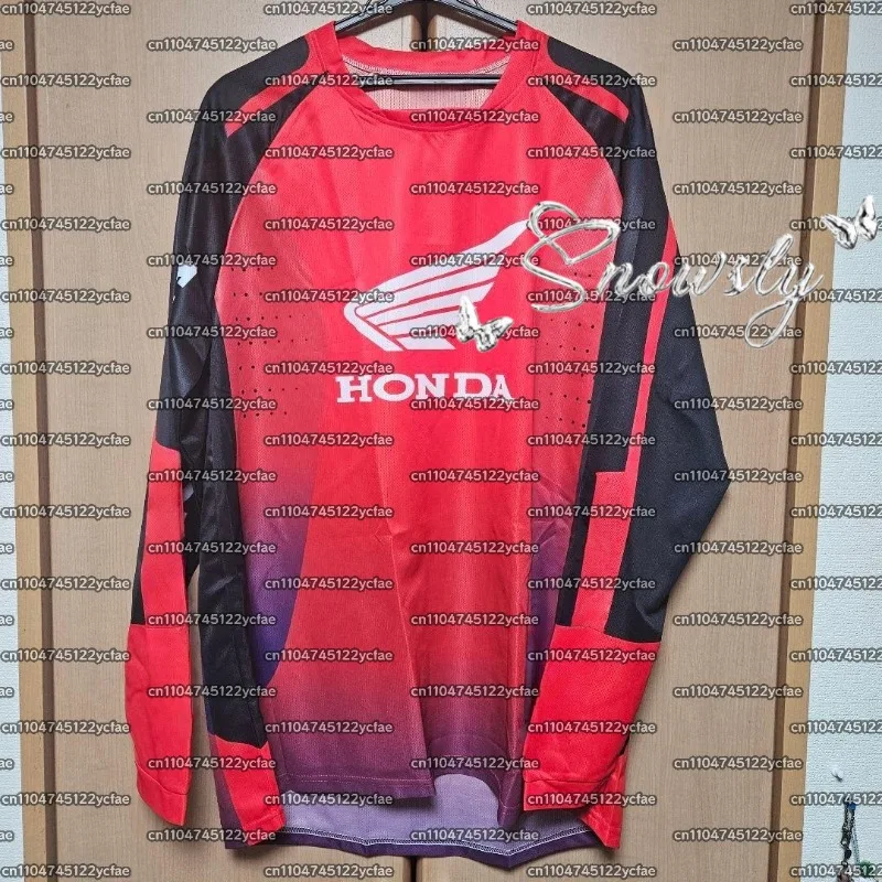 

2025-26Trendy Men's Simple Casual Honda T-Shirt Round Neck Short Sleeves Breathable Quick-Drying Comfortable Outdoor Sports Top