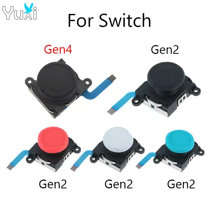 YuXi 3D Analog Joystick V2.0 V4.0 Thumb Sticks Replacement For Switch Joy Con Left Right Controller 