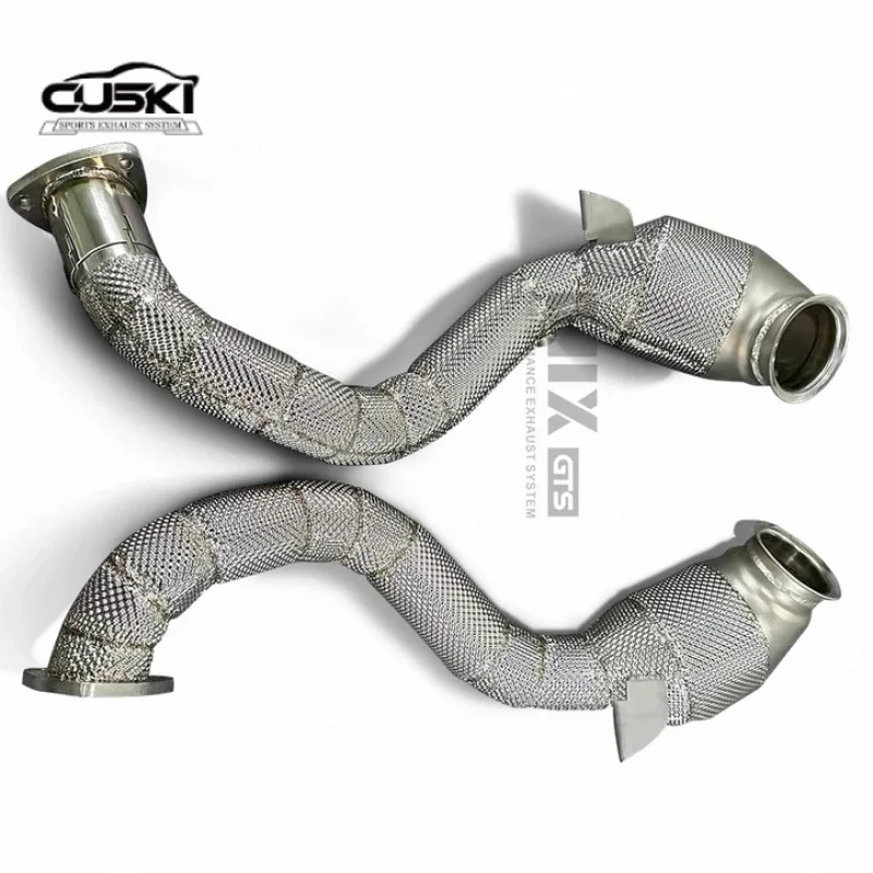 

High Performance without Cat Down Pipe for Aston Martin Vantage Coupe 4.0T 2019-2022 stainless steel auto Exhaust parts
