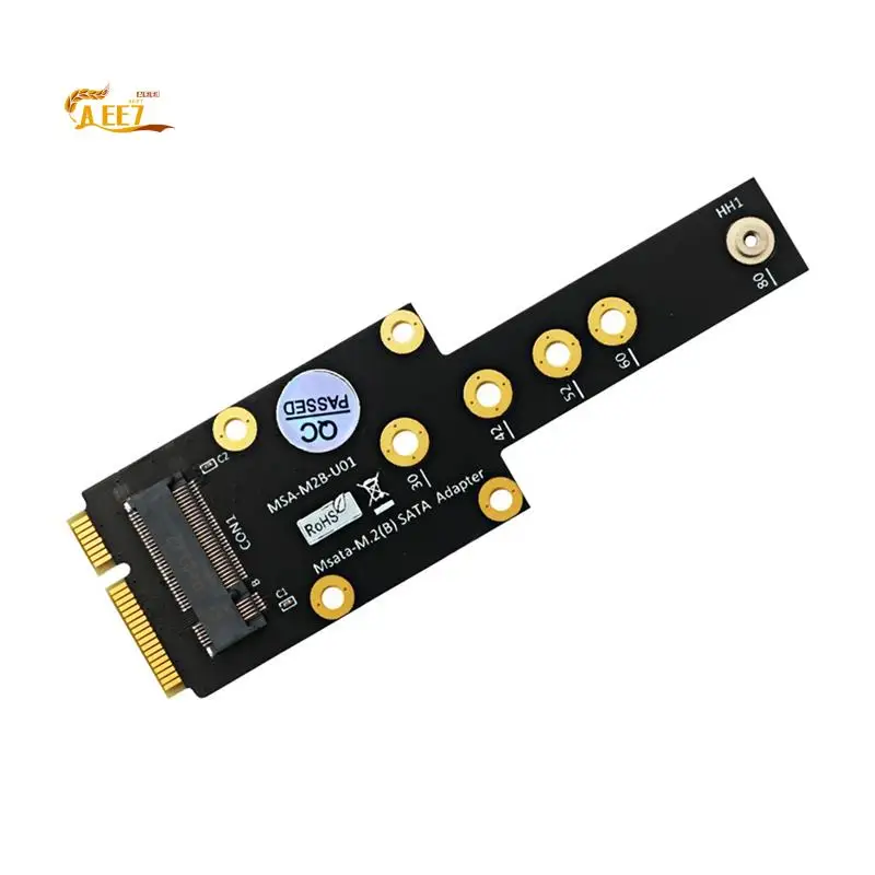 AEE7-MSATA To M.2 Key B Adapter M.2 SSD To MSATA Adapter MSATA To M.2 Key B SSD Adapter