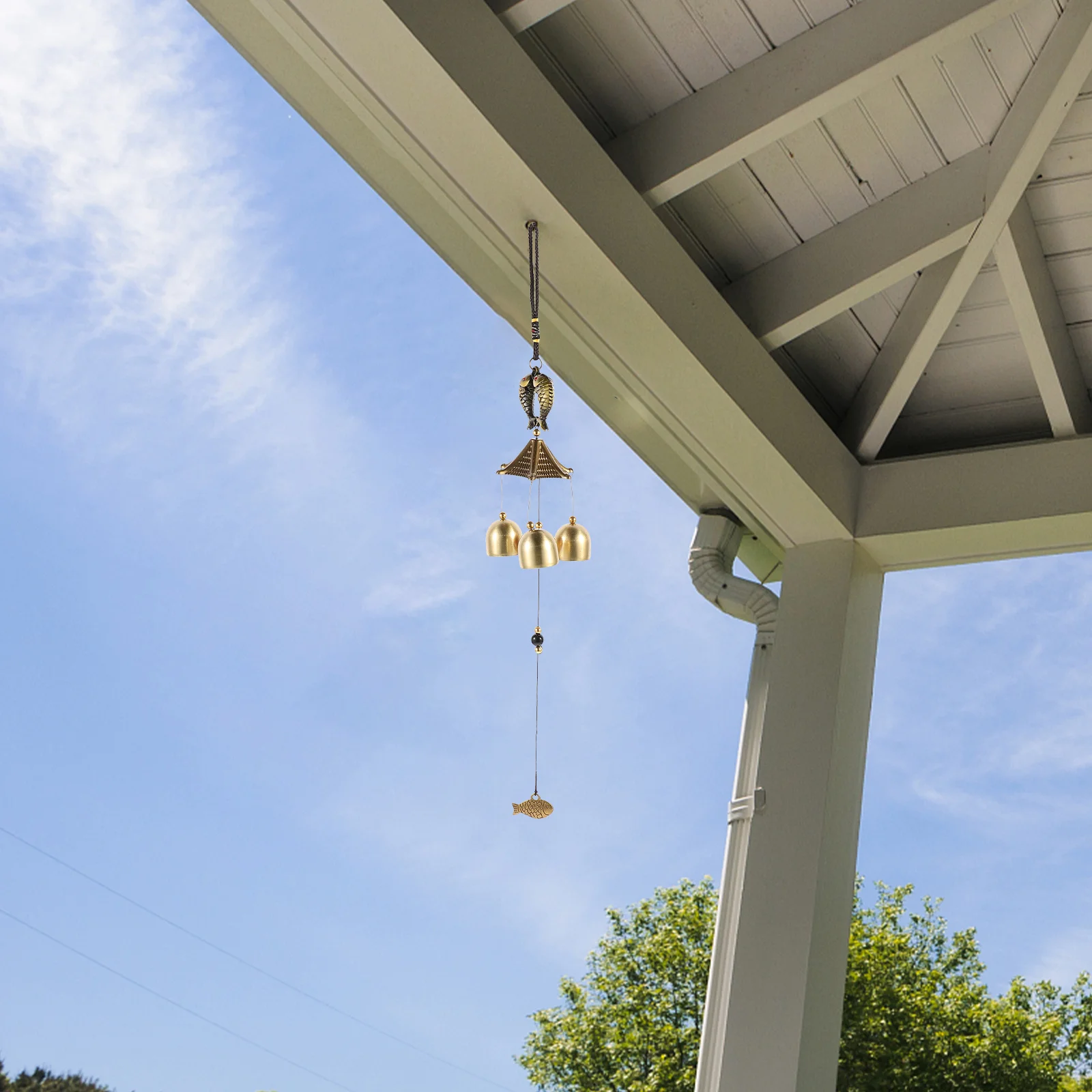 

1Pcs Zodiac Pisces Wind Chime Durable Metal Hanging Wind Bell Garden Balcony Decor Romantic Home Decoration Ornament