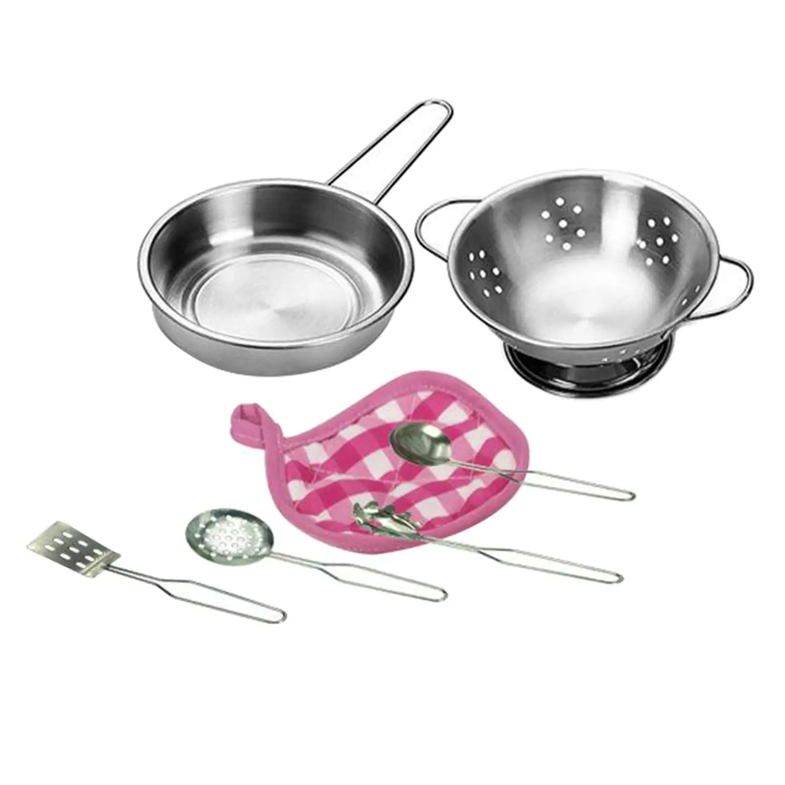 

Koolsoo 12Pcs/Set Kids Little Pretend Play Cookware Set Toys Tool