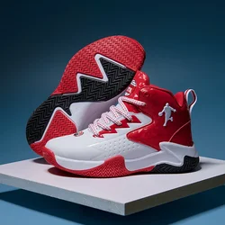 Hot Sale Brand Kids Basketball Shoes Boys Sneakers Non-slip Child Trainer Basket Shoes Outdoor Leather Children Sport Shoes