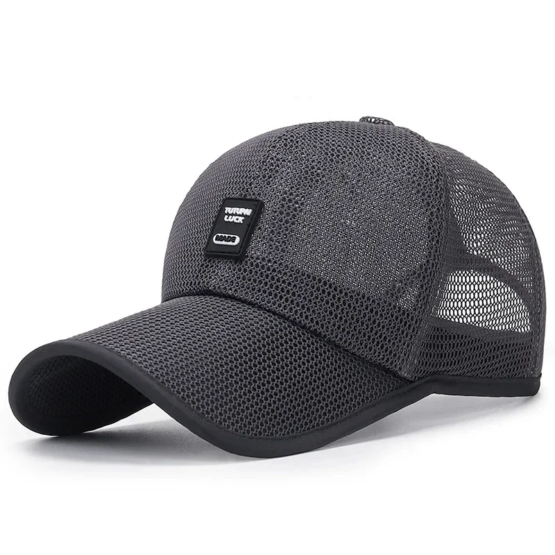 Outdoor Sunshade Mesh Cap Summer Mesh Breathable Outdoor Leisure Sports Fishing Sun Hat Regulowana czapka golfowa dla mężczyzn i kobiet