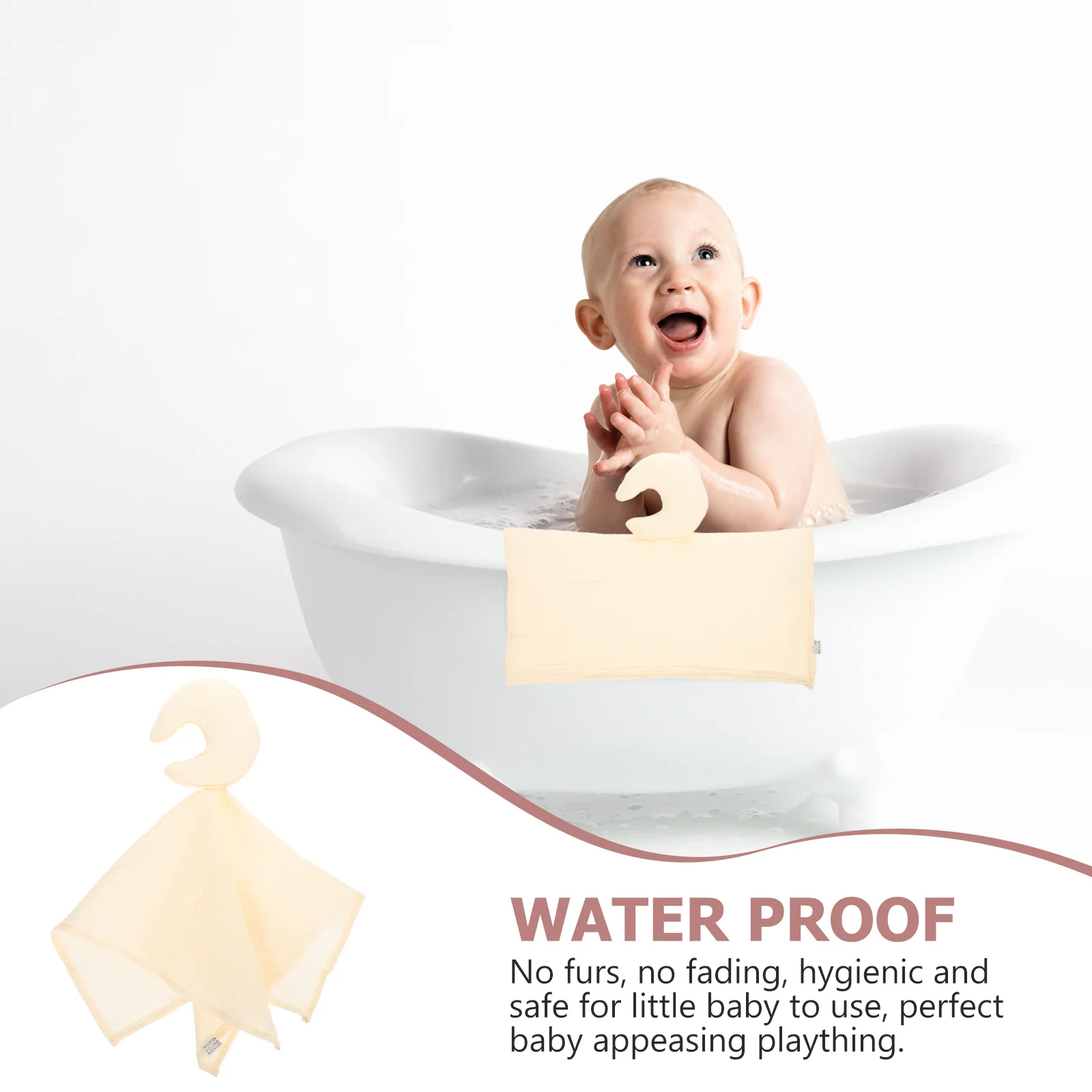 بطانية أمان قابلة للمضغ، منشفة تهدئة لطيفة تدوم طويلاً لحديثي الولادة من أجل نوم مهدئ، بطانية مريحة للأطفال