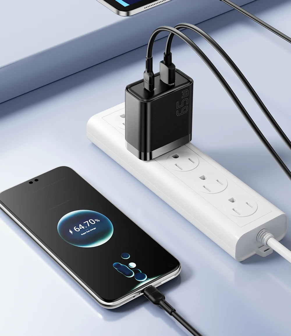 Essager 65W GaN Charger USB PD Type C Fast Charging Phone Adapter QC3.0 For iPhone 16 Pro Max Samsung Galaxy S23 Xiaomi Huawei