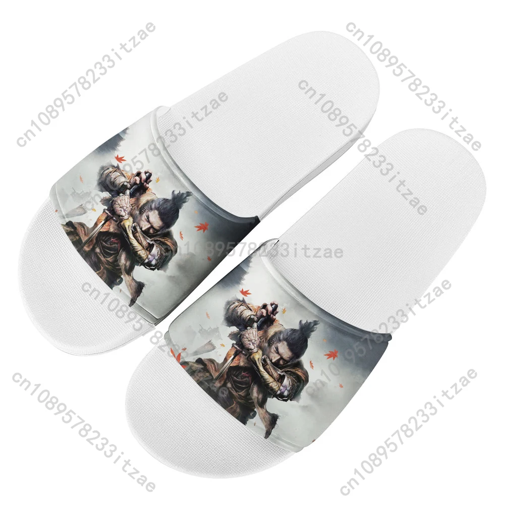 

Sekiro Wolf Women Slippers Printed Lady Slipper Leisure Flat Shoes Harajuku Female Summer Slippers Beach Shoes custom shoes