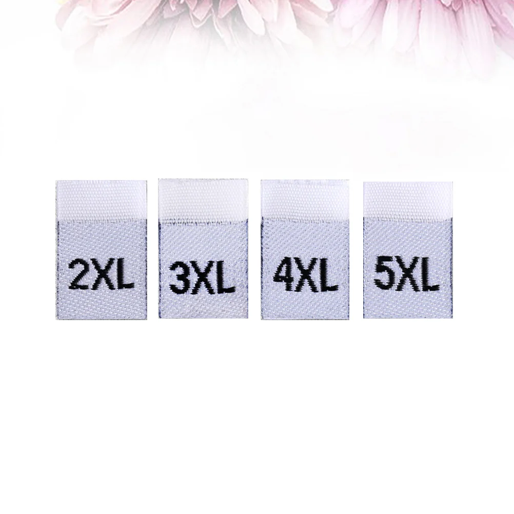 "Ultnice Custom Size Labels for Sewing Clothes - 500Pcs Black Shirt Sizes XS-XL"