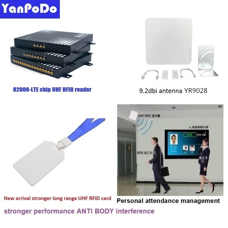 Yanpodo 860-960Mhz Portable Handheld UHF RFID Android OTG Reader USB RFID Reader UHF range 1M Type-c Interface with APK and SDK