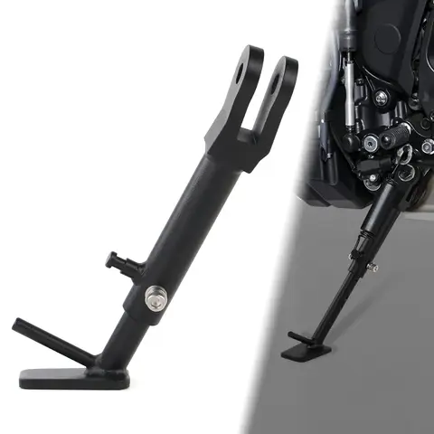 오토바이 사이드 스탠드 스틸 조절 킥 스탠드 Yamaha MT09 MT09 SP 2021-2024 XSR900 2022 2023 2024 TRACER 9 GT 2021-2022