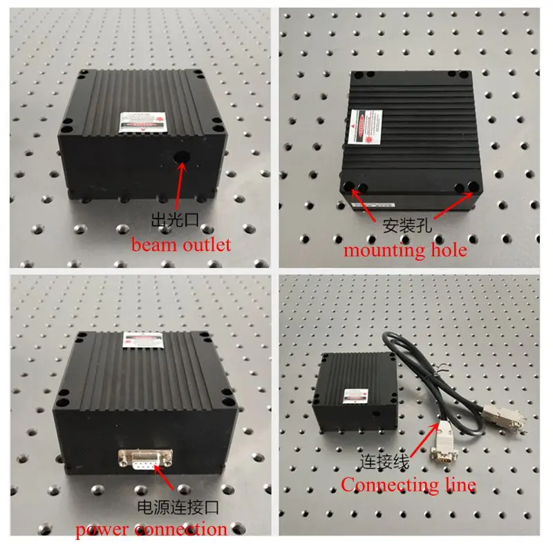 860 nm 880 nm 5 W 10 W 20 W 30 W 60 W Laboreinfrarot-IR-Lasermodul + TTL/Analog + TEC + Netzteil