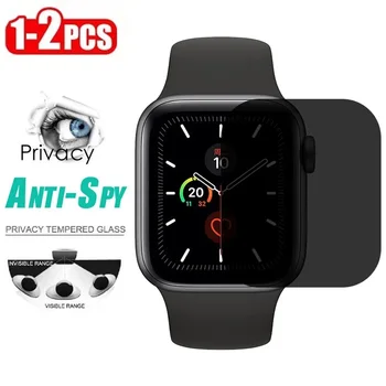 1-2Pcs Privacy Hydrogel Film For Apple Watch 9 8 7 6 5 4 Series Screen Protector Change to Ultra i 45mm 44 41 40mm