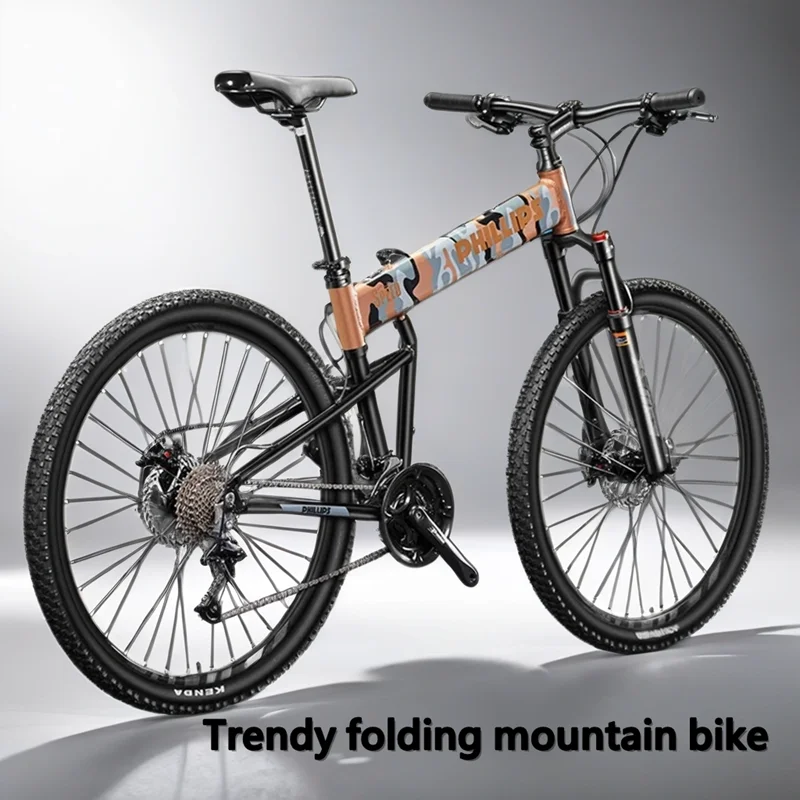 29 inch folding mountain bike ultra-light commuter shock-absorbing Cross Country Bicycle disc brake 33 speed folding bicicleta