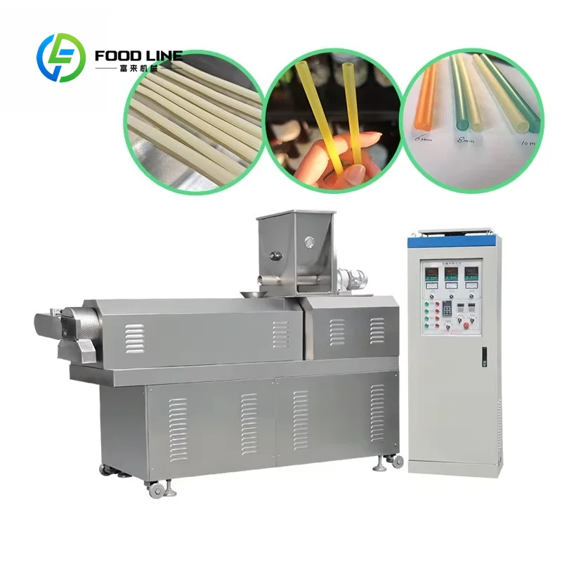 Custom Eco-Friendly Degradable Straw Production Line, Heavy-Duty Motor Drinking Straw Manufacturing Equipment
