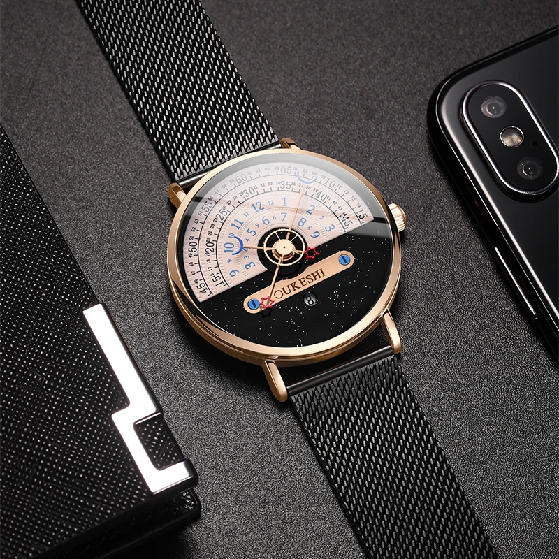 1pc men's fashionable quartz watch and versatile accessory set for daily wear as gifts for friends and family