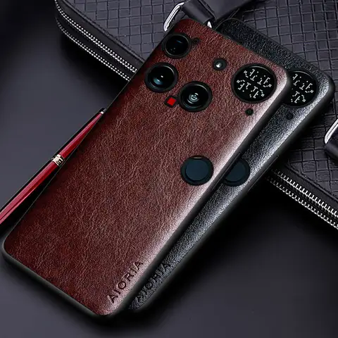Luxury Leather Case for Nothing Phone 3 CMF Phone 2 Pro Funda Business Solid Color Soft Tup&hard Pc Phone Cover Capa