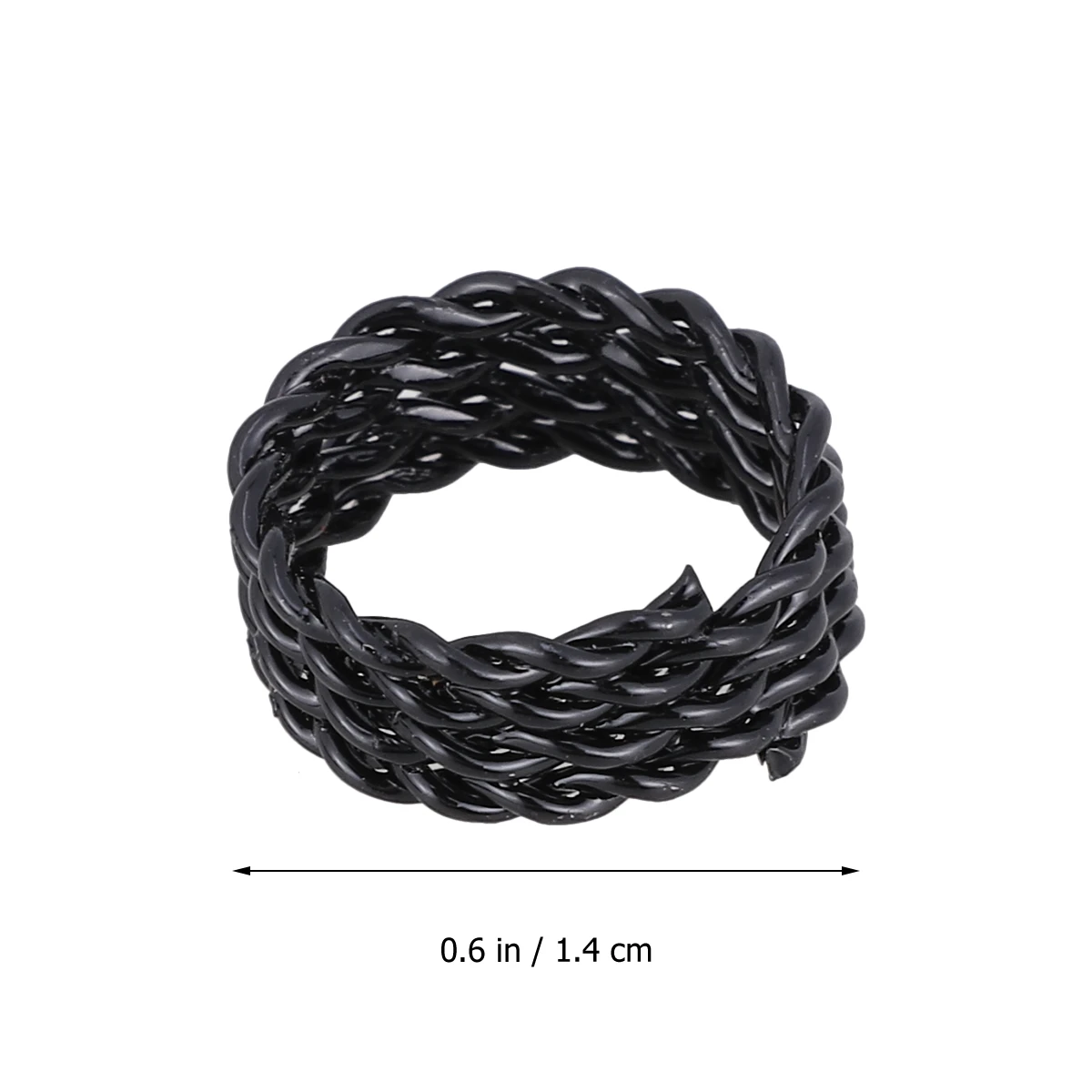 

30pcs Hair Extension Dreadlock Cuffs Braids Beads Black Rings Accessories Easy Installation Removable Reusable Safe Non Damage