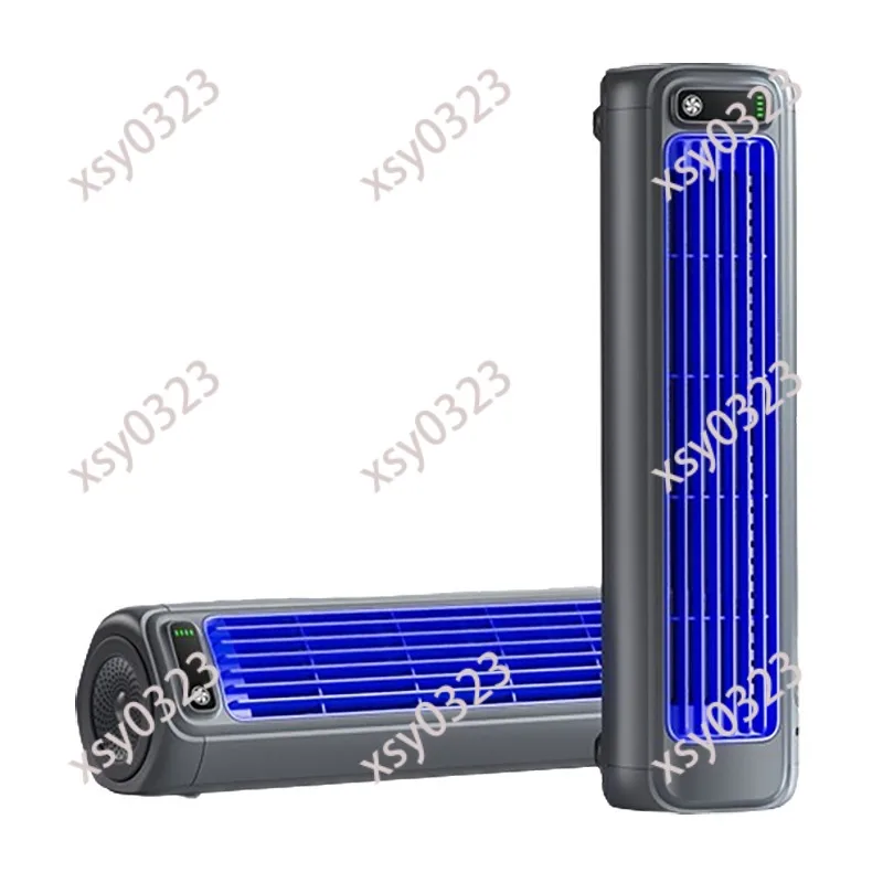 

Home desktop bladeless tower fan, desktop shaking table fan, portable handle, vertical charging, desktop fan, large wind, silent