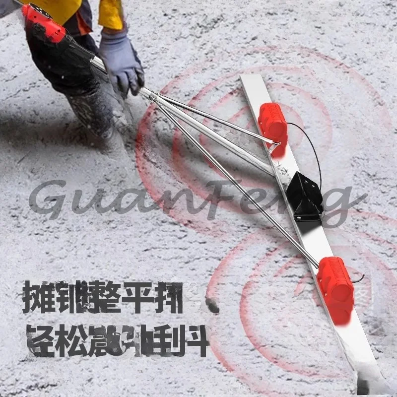 Suitable for concrete lithium electric vibration ruler cement pavement leveling machine