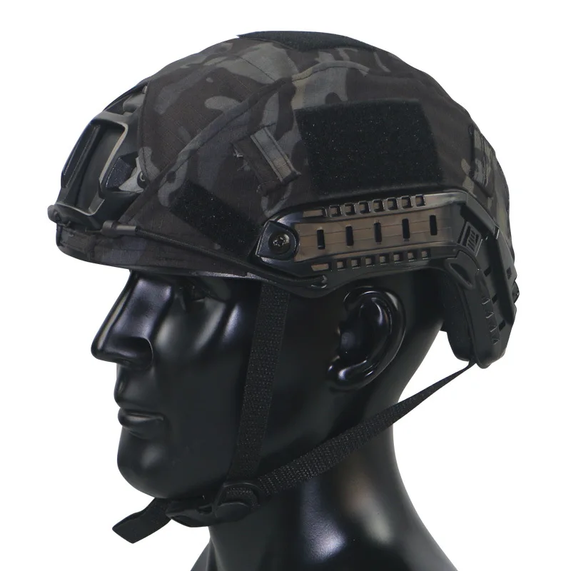 Cubierta táctica casco Airsoft camuflaje con cordón elástico - imagen 5