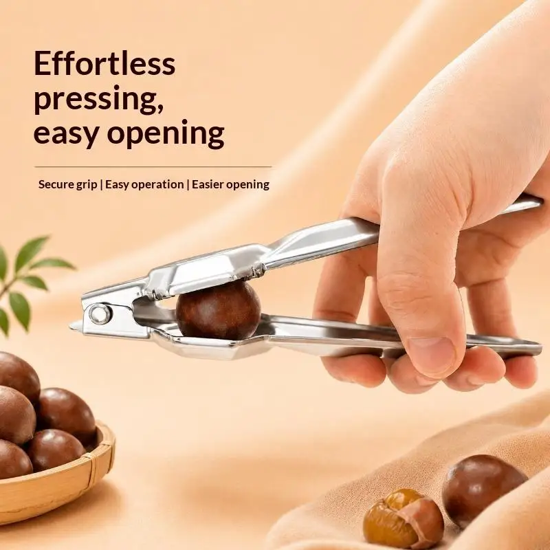 Two In One Chestnut Machine High Quality Stainless Steel Kitchen Tool With Cutter And Bottle Opener Sheath