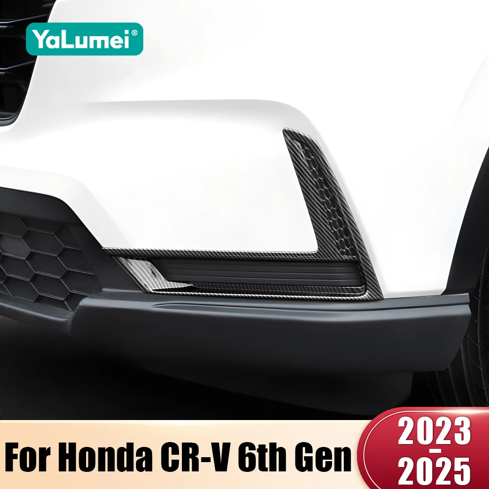 Für Honda CR-V 6th Gen 2023 2024 2025 CRV Hybrid ABS Auto Nebel Vorne Lampe Trim Abdeckung Rahmen Aufkleber fall Außen Zubehör