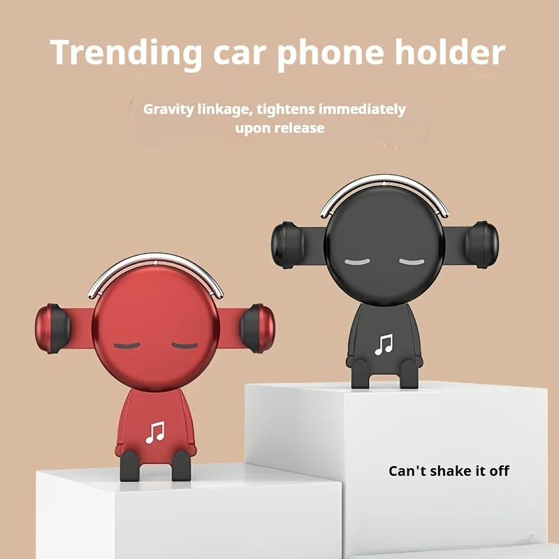 1-Pack Luxury Car Gravity Phone Mount, Vent Clip, Triangle Stable, 360° Rotation, Ideal for Premium Car Enthusiasts