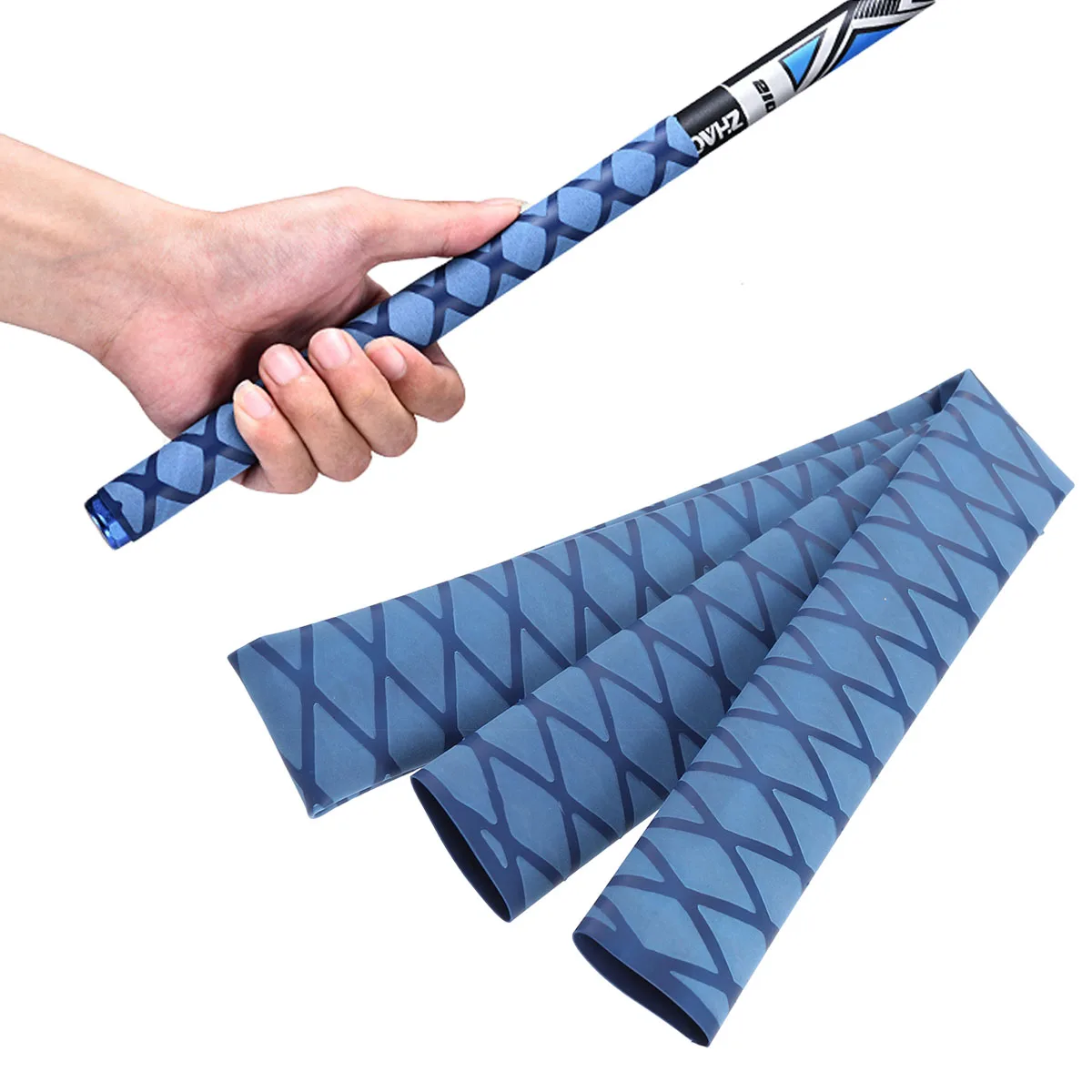 

Non-Slip Fishing Rod Handle Sleeve Blue Protective Cover Sweat-Absorbing Tackle Accessories Electrical Equipment