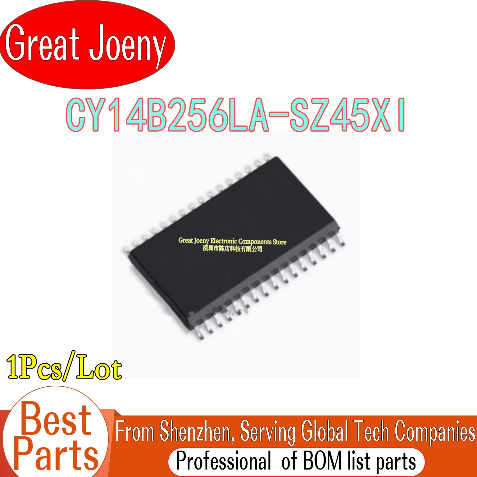 

100% New Original CY14B256 CY14B256LA-SZ45XI CY14B256LA IC Chipset SOP-32