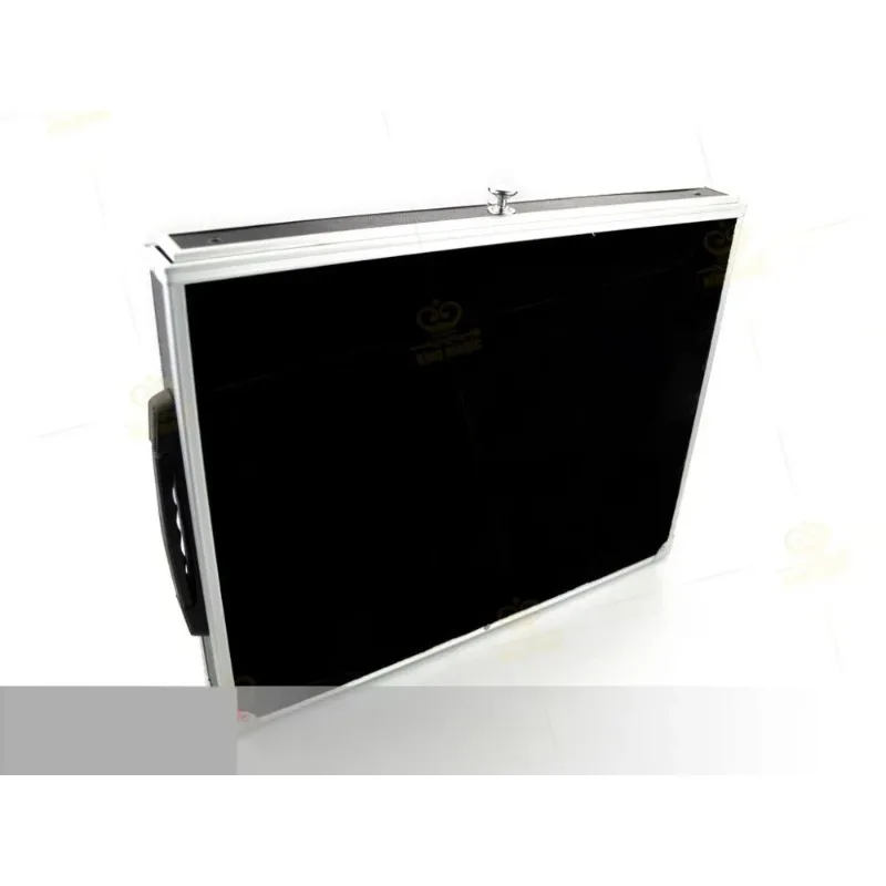 Magician Close-Up Case met lade, magnetische munt- en kaarthouder, 5 vakken, professionele magische close-up pad, goocheltrucs