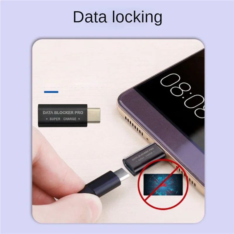 

Акция! 8 шт. USB-блокировщик данных и USB-C-блокировщик данных, защита от сока, поддержка безопасной быстрой зарядки, остановка кражи данных