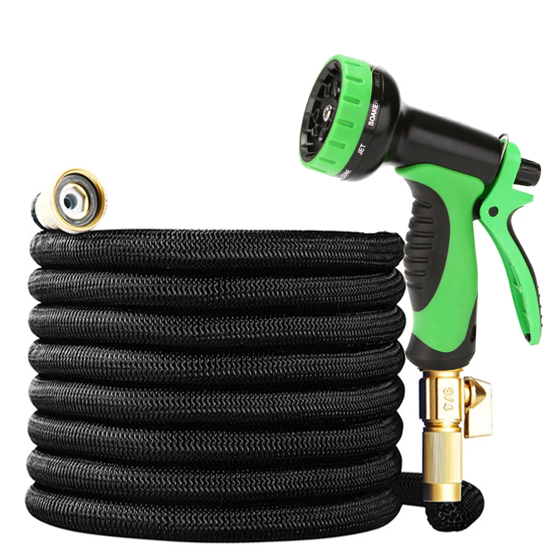 Hochleistungsfähiger flexibler Magischer Schlauch, Hochdruck-Wasserpistole, 10 Funktionsmodi, Wasserpistole für Autowäsche/Gartenarbeit