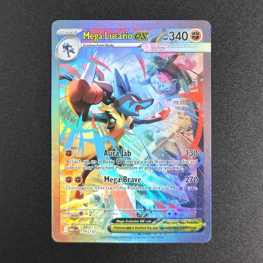 لتقوم بها بنفسك بطاقات البوكيمون Me01 Mega Evolution Lucario Gardevoir Venusaur Lillie تحديد Latias Ex Card Trading Card Game #6
