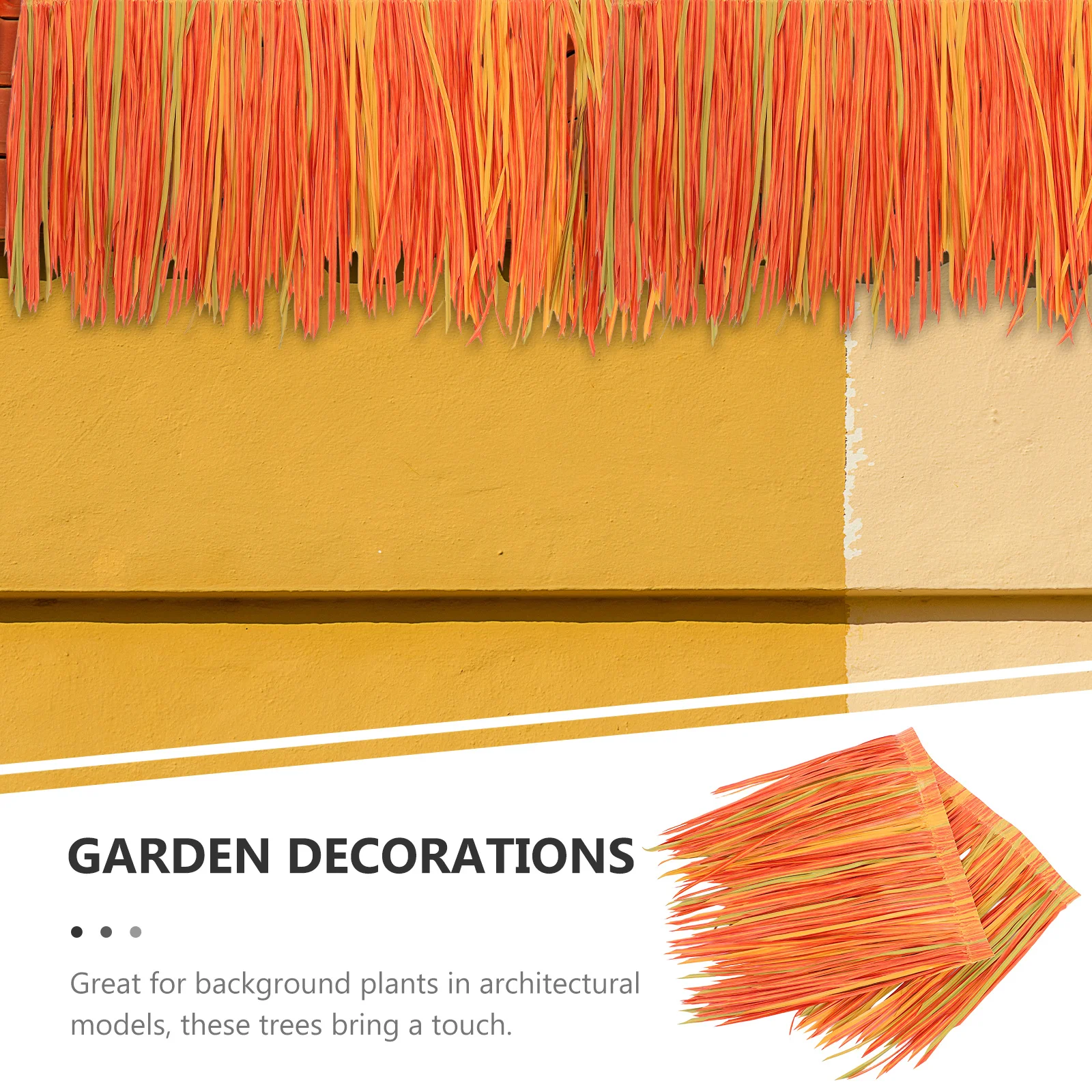 عشب القش الاصطناعي لسياج الحديقة فناء ريفي كاوبوي حفلة لتقوم بها بنفسك شاطئ البحر كوخ الديكور مقلد سقف القش #2