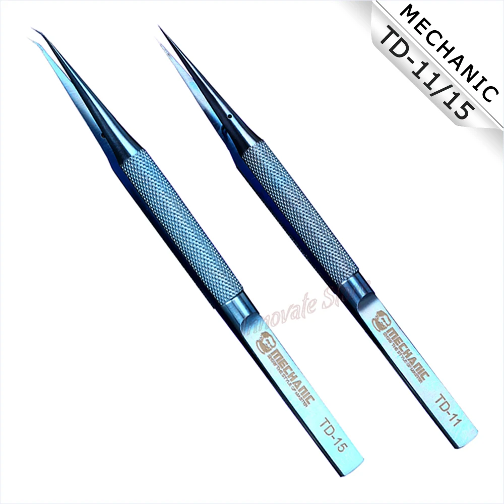 

MECHANIC tweezers TD-11 TD-15 titanium alloy tweezers mobile phone flying line fingerprint flying line tin planting tweezers