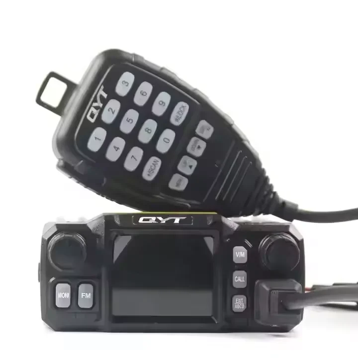 QYT KT-8900D 25W Mini Vhf Uhf Dual Band Color Screen Mobile Car Radio Long Range Quad Display FM Transceiver 8900D Two Way Radio