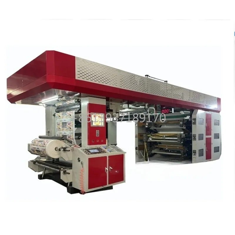 6 Colour Satellite Central Drum Ci Flexo Printing Press Machine