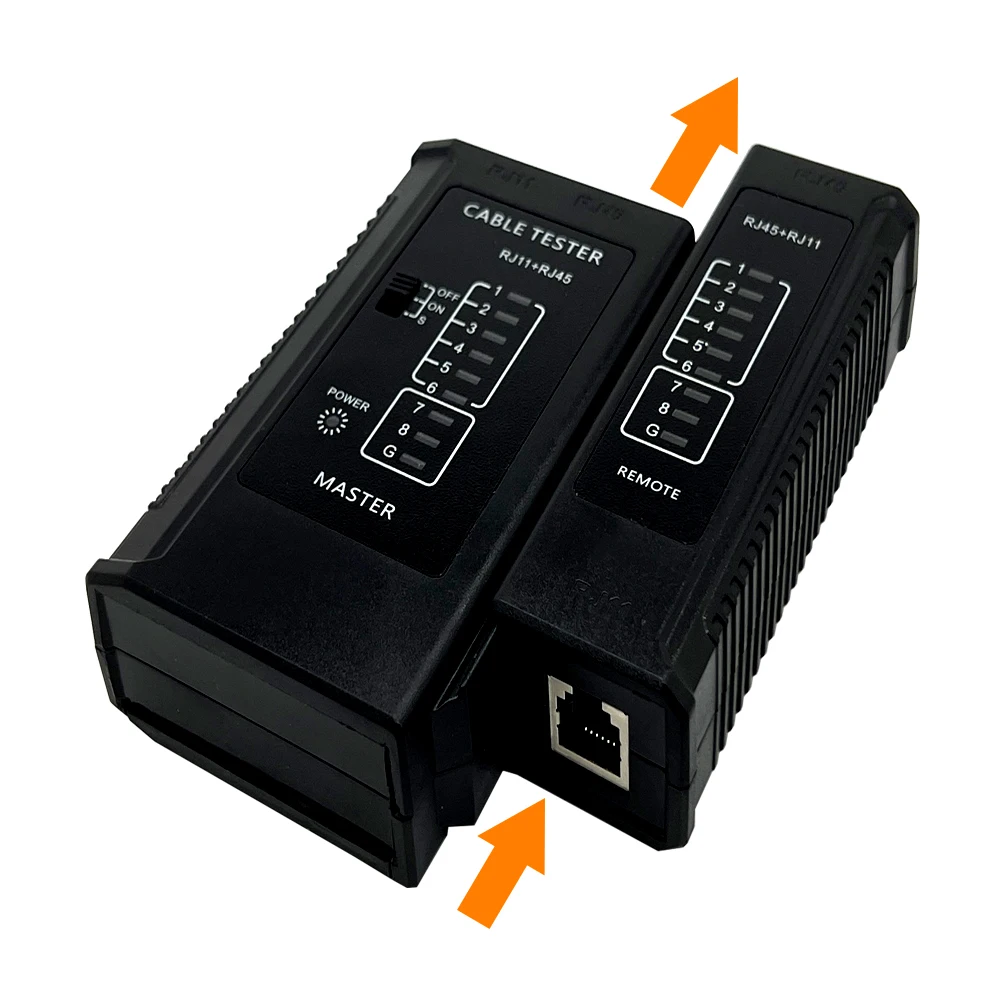 Testeur de câble lan RJ45 RJ11 RJ12 CAT5 UTP, testeur de câble réseau, outil de réparation réseau