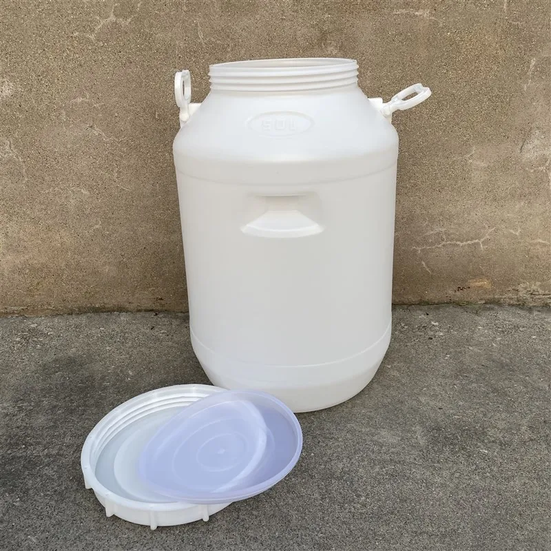Thickened Food Grade Plastic Fermentation Barrel with Lid Sealed round Barrel 50 Liters 100 Jin Enzyme Barrel Home Water Stor...