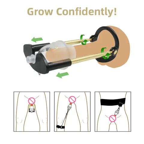 New Penis Enlargement Device Best Penis Extender with Vacuum Cup Male Stretcher Pump Strap Male Dick Enlargers Device