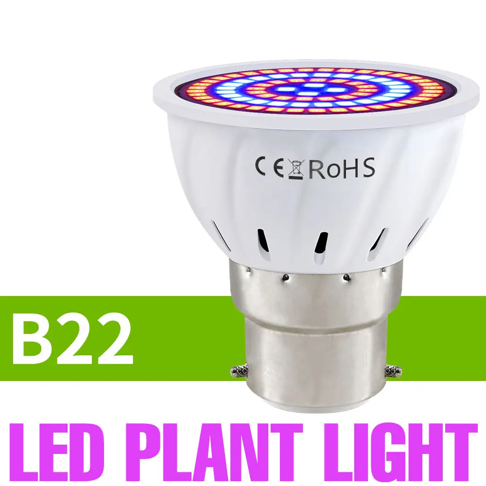 9W E27/E26 LED Grow Light GU10 Volledige Spectrum Plant Lamp E14 Voor Indoor Ingemaakte Fruit Growbox Teelt Lamp MR16 AC220V 5W 7W