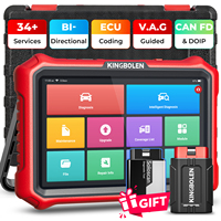 KINGBOLEN K8 PRO, K8 Elite CAN FD DoIP All System Car Diagnostic Tools 34 Reset ECU Coding Active Test Lifetime Free update