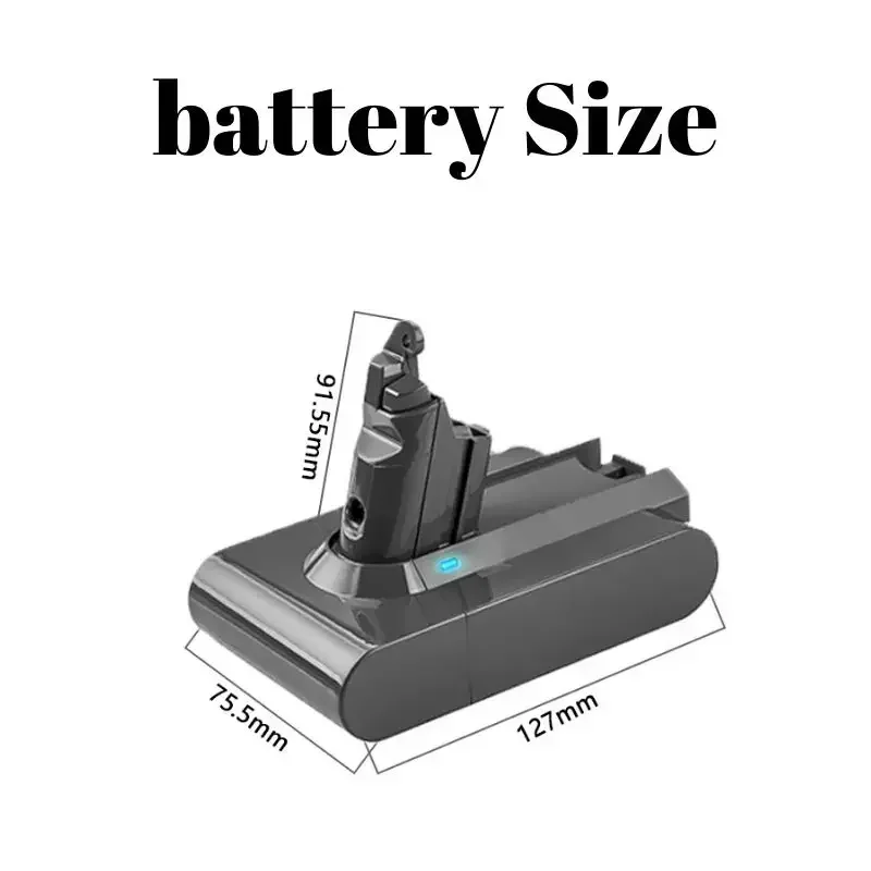 V6 Battery 21.6V 12800mAh Li-ion Battery for Dyson V6 Battery DC58 DC59 DC61 DC62 Vacuum Cleaner SV09 SV07 SV03 SV04 SV06 SV05