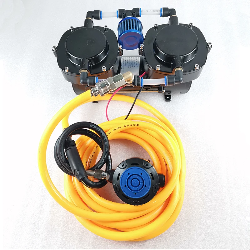 ZC70DP 12V 160w diving compressor Pump for Third Lung Serface Hookah Diving System with Hose and Regulator