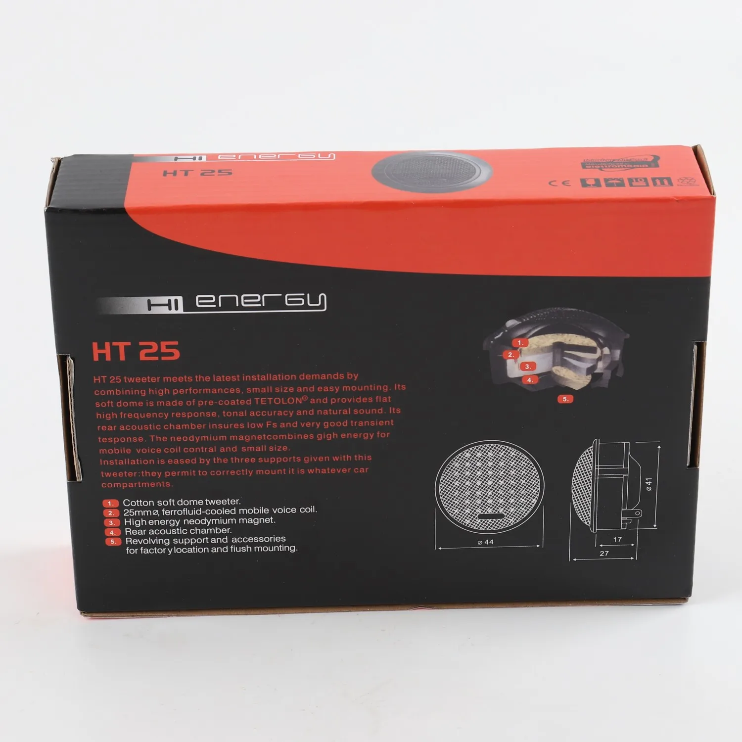 General Purpose Tweeter120W Super Silk Dome Tweeter Speakers Car Power Loud Dome Tweeter Loudspeaker for Car High Tweeter