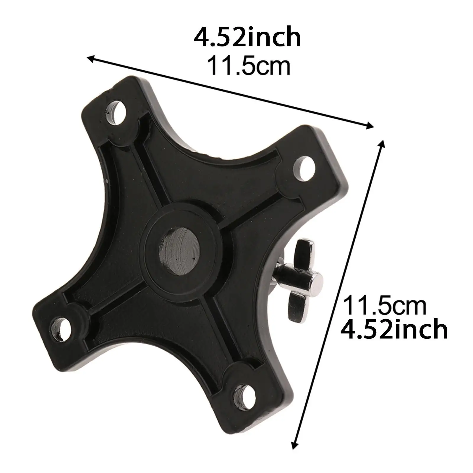 Durable Drum Set Stool Base Black Nylon Drum Stool Seat Plate Folding Support for Musical Instrument Percussion