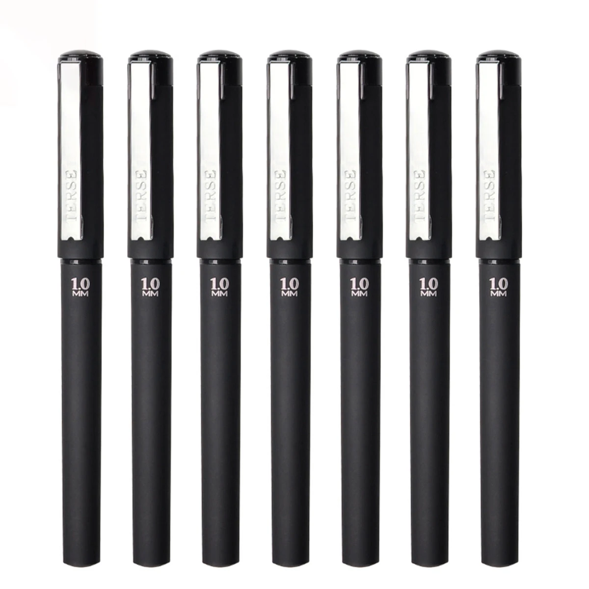 WQN Gel Pens 1.0mm black gel pens Hard pen Metal pen clip Smooth Writing Signature pen Back-to-school season